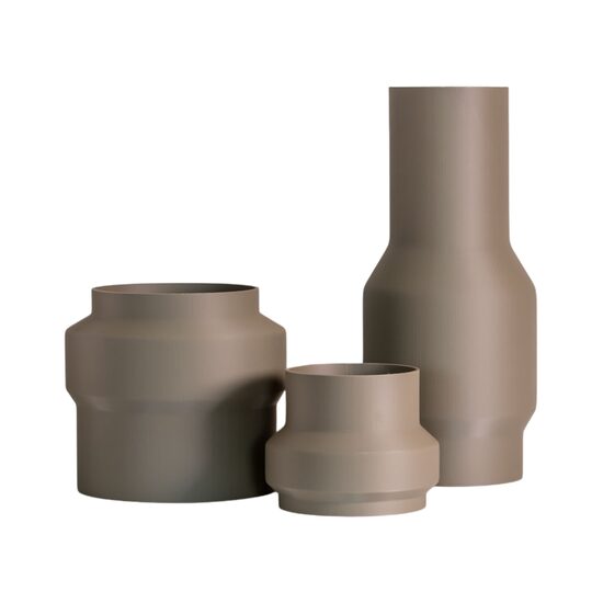 Agyag színű, modern virágtartó kollekció "Clayline Collection"