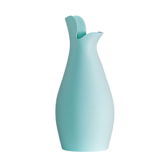 Pasztell türkíz, modern, szoborszerű váza "Aqua Sculpt Vase"