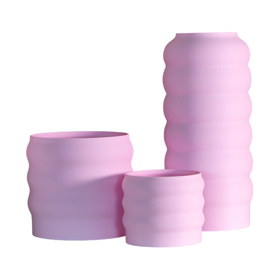 Pasztell rózsaszín virágtartó kollekció "Blush Wave Collection"