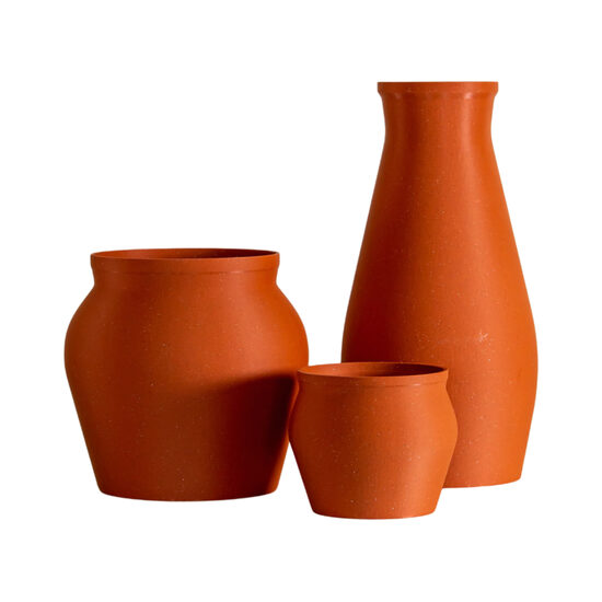 Terrakotta, hagyományos stílusú virágtartó kollekció "Terra Classic Collection"